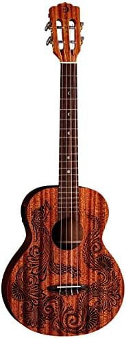 Henna dragon baritone ukulele in natural