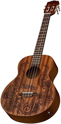 Henna dragon baritone ukulele in natural — photo 3