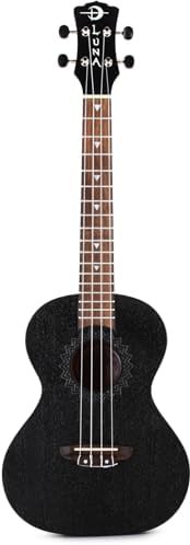 Vintage mahogany tenor ukulele black satin