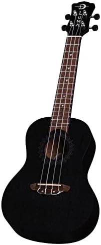 Vintage mahogany concert ukulele black satin — photo 3