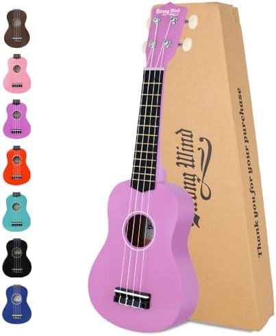 Purple Soprano Basswood Starter Ukulele