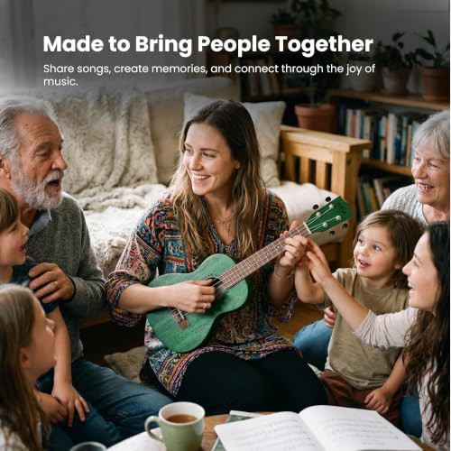 Fern green modern meranti soprano ukulele — photo 4