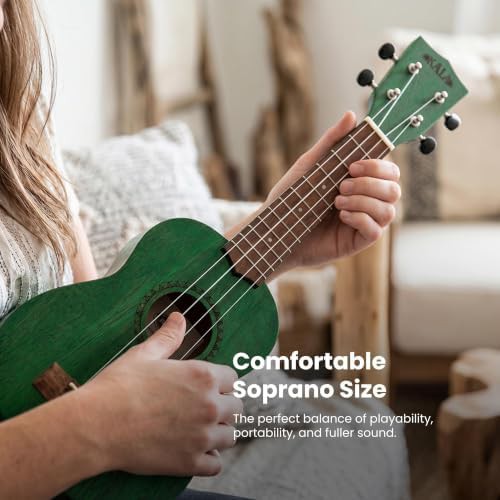 Fern green modern meranti soprano ukulele — photo 5