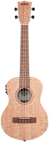 Burled meranti tenor acoustic electric ukulele