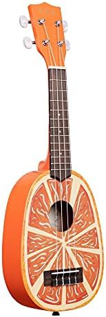 Novelty orange satin mahogany soprano ukulele