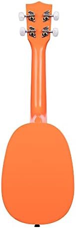Novelty orange satin mahogany soprano ukulele — photo 3