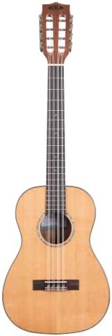 Gloss solid cedar baritone 8 string ukulele