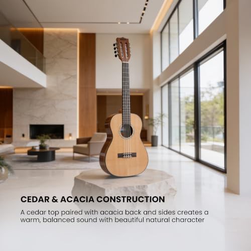 Gloss solid cedar baritone 8 string ukulele — photo 5