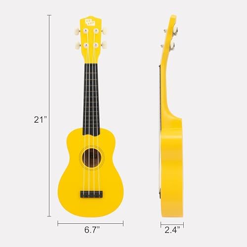 Yellow soprano ukulele 21 in — photo 4