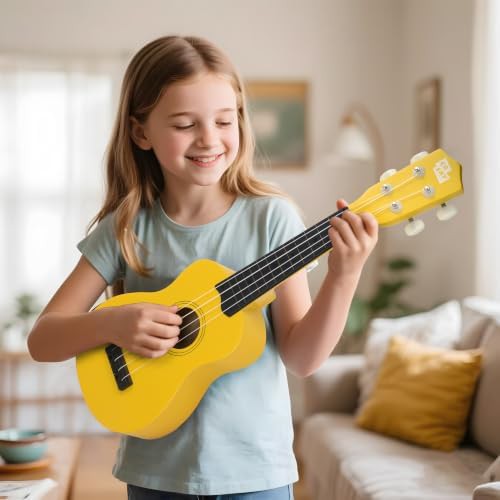 Yellow soprano ukulele 21 in — photo 5