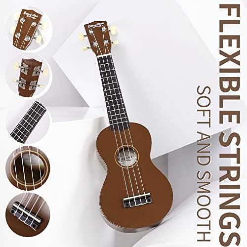 Brown Basswood Soprano Stringed Ukulele — photo 4