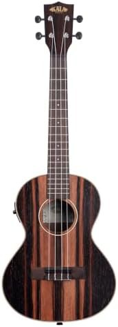 Striped ebony tenor acoustic electric brown