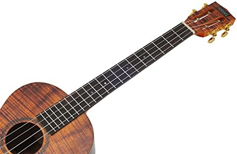 Artist elite baritone ukulele photo flame koa — photo 4