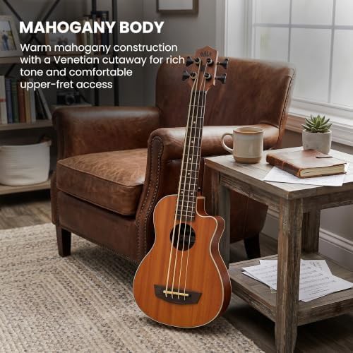 Scout fretless acoustic electric u bass with cutaway — photo 5
