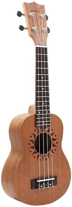 Sapele wood flower sound hole 21 inch ukulele