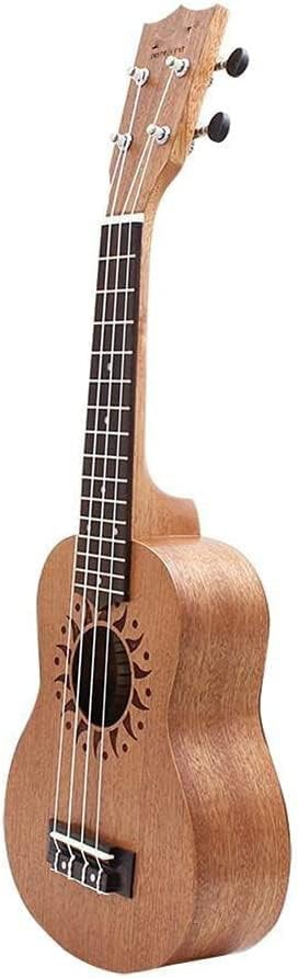 Sapele wood flower sound hole 21 inch ukulele — photo 3