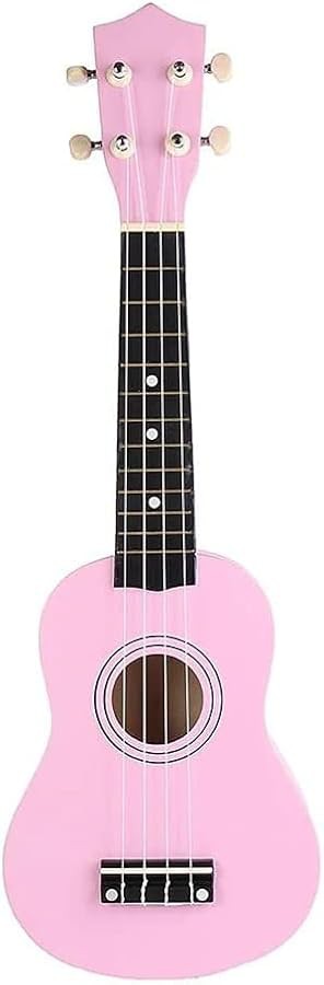 Pink soprano ukulele for beginners 21 inch
