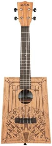 Art deco cigar box concert ukulele with bag
