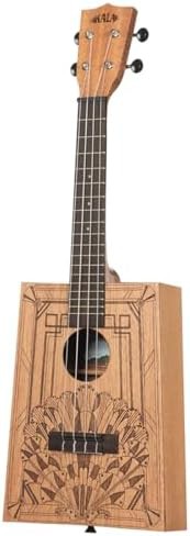 Art deco cigar box concert ukulele with bag — photo 3