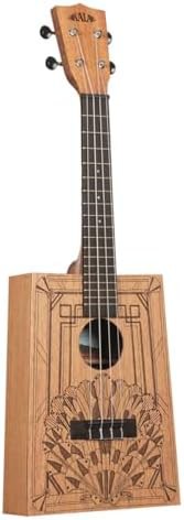 Art deco cigar box concert ukulele with bag — photo 4