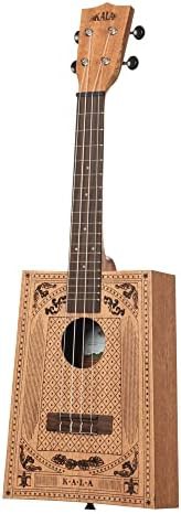 Victorian cigar box concert ukulele with bag — photo 4