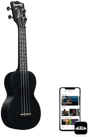 Black waterman travel soprano ukulele