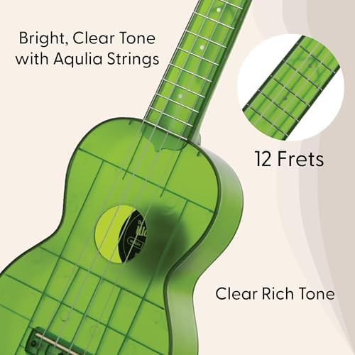 Sea glass Waterman soprano jade green ukulele — photo 4