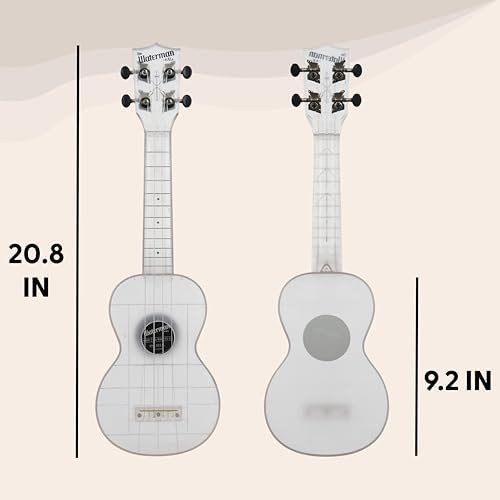 Frosted glass four string soprano ukulele — photo 3