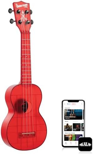 Maritime red transparent waterman soprano ukulele