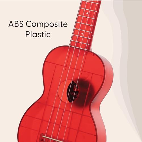 Maritime red transparent waterman soprano ukulele — photo 4