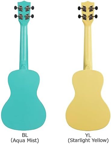 Aqua mist glow concert waterman ukulele — photo 3