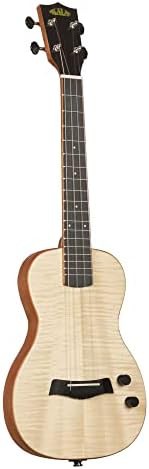 Natural acacia solid body tenor ukulele