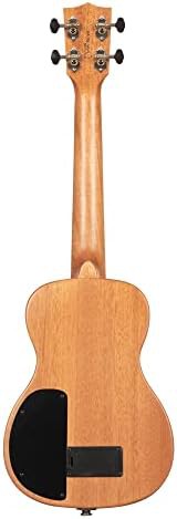 Natural acacia solid body tenor ukulele — photo 3