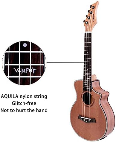 Electric Concert Sapele Ukulele with Stand — photo 4