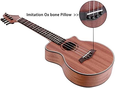 Sapele Concert Ukulele with Wooden Stand — photo 3