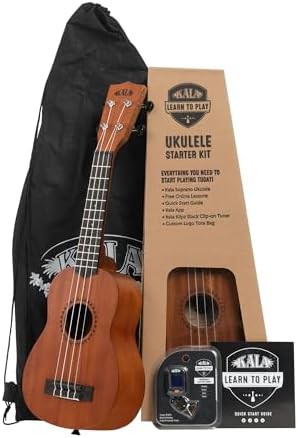 Learn to play satin mahogany concert starter kit