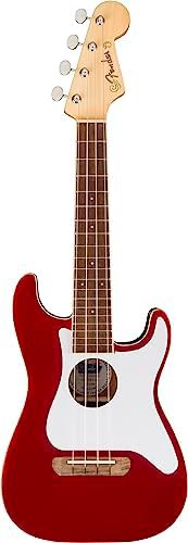 Candy Apple Red acoustic electric ukulele