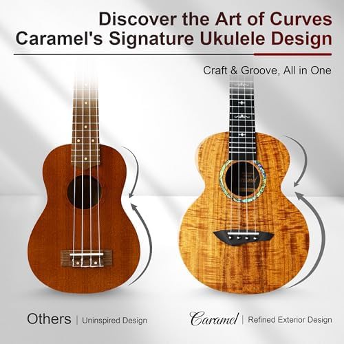 Curly Acacia Glossy Concert Ukulele — photo 4