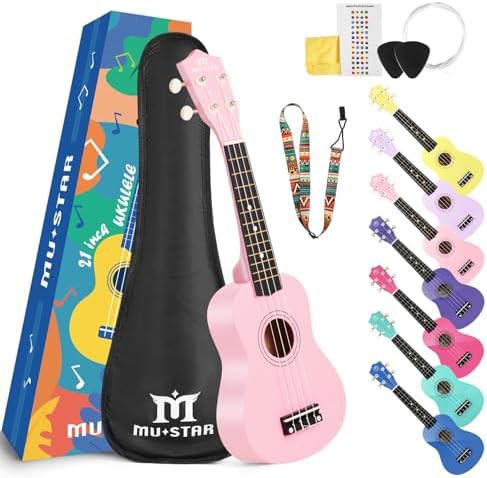 Glossy Light Pink Soprano Ukulele Kit