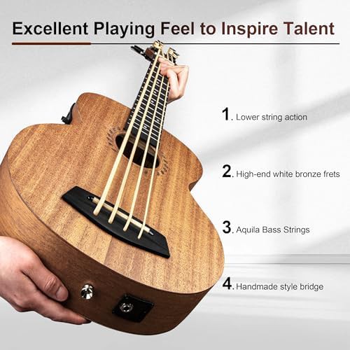 Laminated Mahogany 30 in Bass Ukulele — photo 3