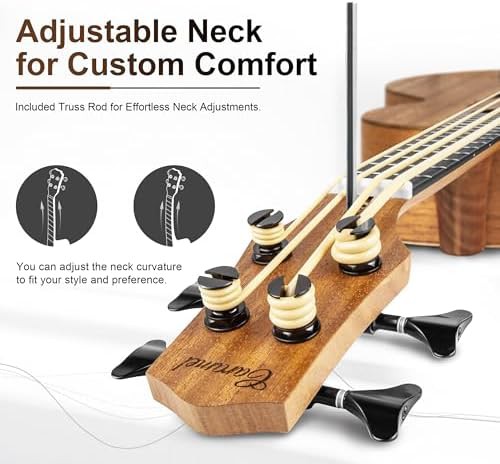 Laminated Mahogany 30 in Bass Ukulele — photo 5
