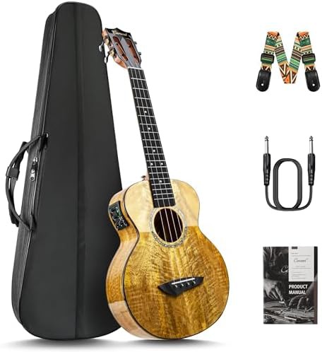 Solid Mango Tenor Acoustic Electric Ukulele