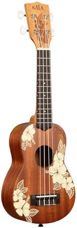 Hibiscus white soprano travel ukulele