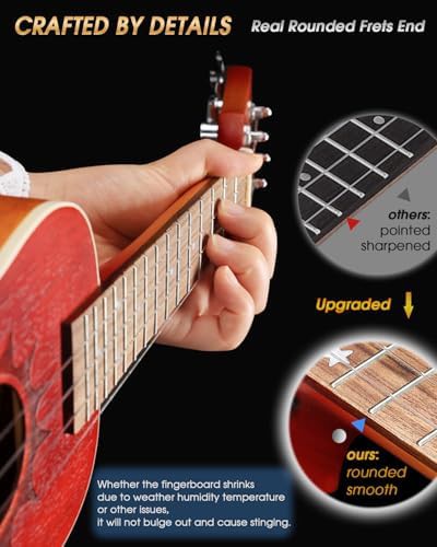 Soprano Mahogany Ukulele with Capo — photo 3