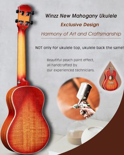 Soprano Mahogany Ukulele with Capo — photo 4