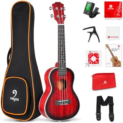 Red tenor mahogany starter ukulele 26 inch