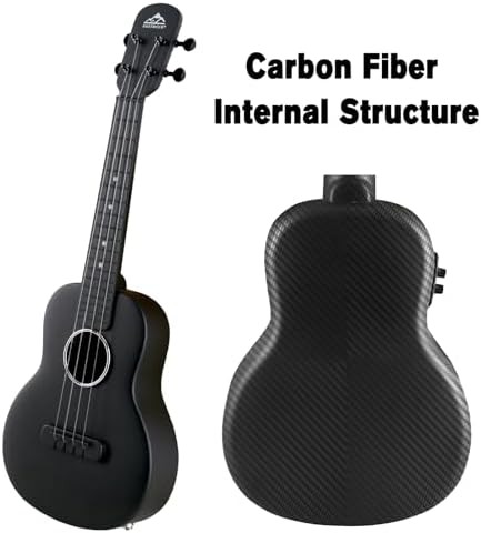 Carbon fiber electric concert ukulele kit carbon-fiber-electric-concert-ukulele-carbon — photo 4