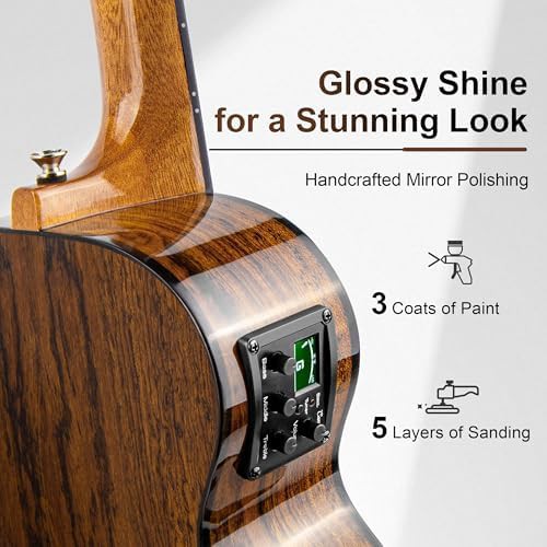 Butterfly Bocote Glossy Tenor Acoustic Electric — photo 3