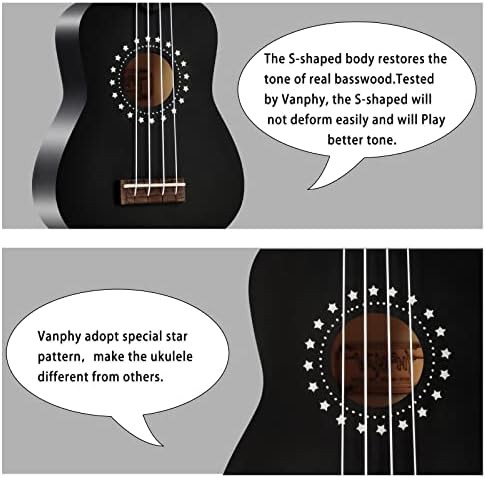 Black Basswood Soprano Ukulele Bundle — photo 3