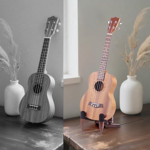 Black Walnut Portable Ukulele Travel Stand — photo 4